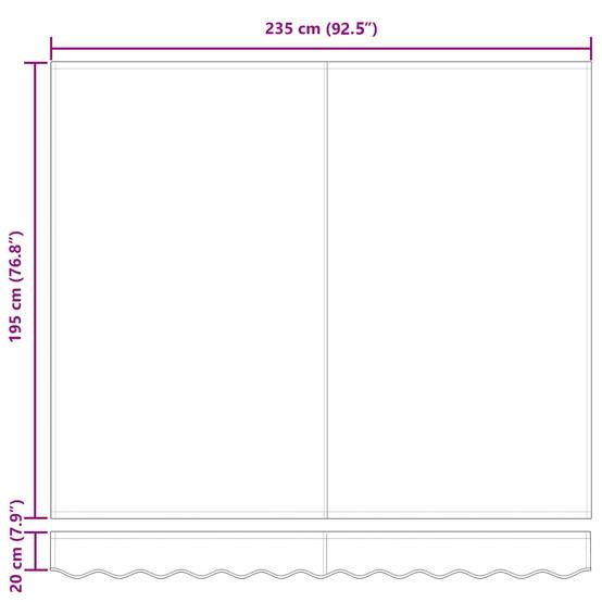 Prolenta Premium - Store banne polyester rouge - Prolenta premium p335.2 - Image 9