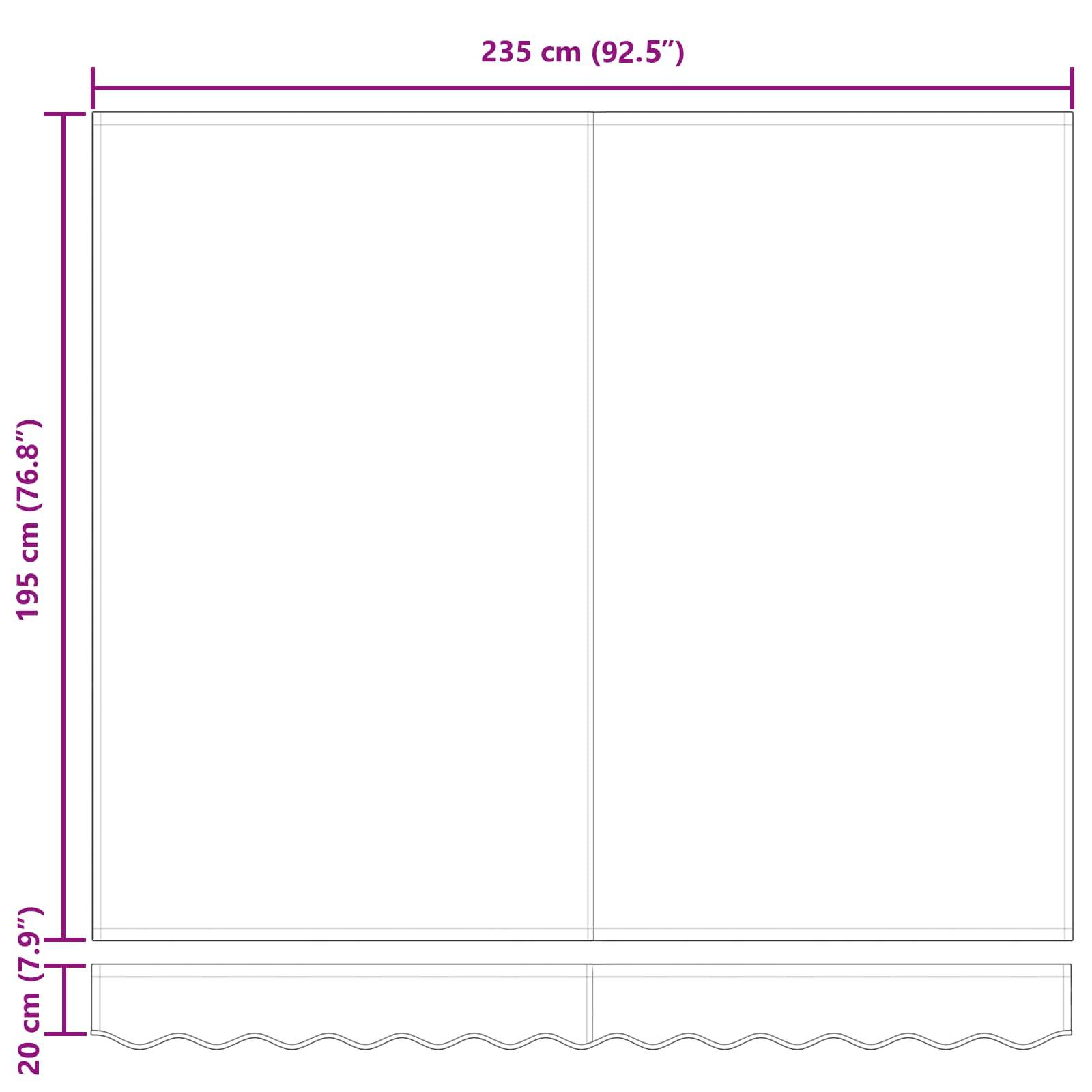 Prolenta Premium - Store banne polyester rouge  - Prolenta premium p335.2 - Image 9