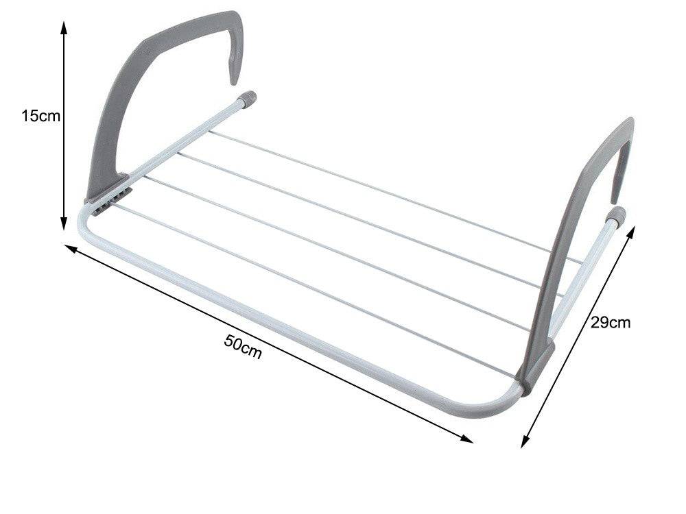Etendoir Sèche-linge pour balcon 50x15x29 cm plastique - Image 7