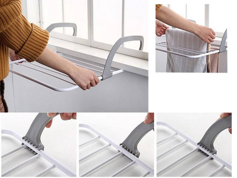 Etendoir Sèche-linge pour balcon 50x15x29 cm plastique - Image 2