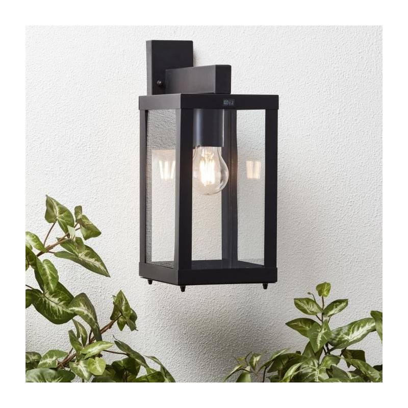 Brilliant - Brilliant - Gaia Applique Exterieure - Descendante - Coloris Noir - Metal/verre E27 1x60w - Imagen 3