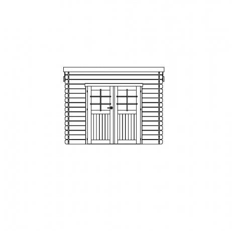 Abri de jardin BREST en bois 7.53 m², Plancher Non - Imagen 5