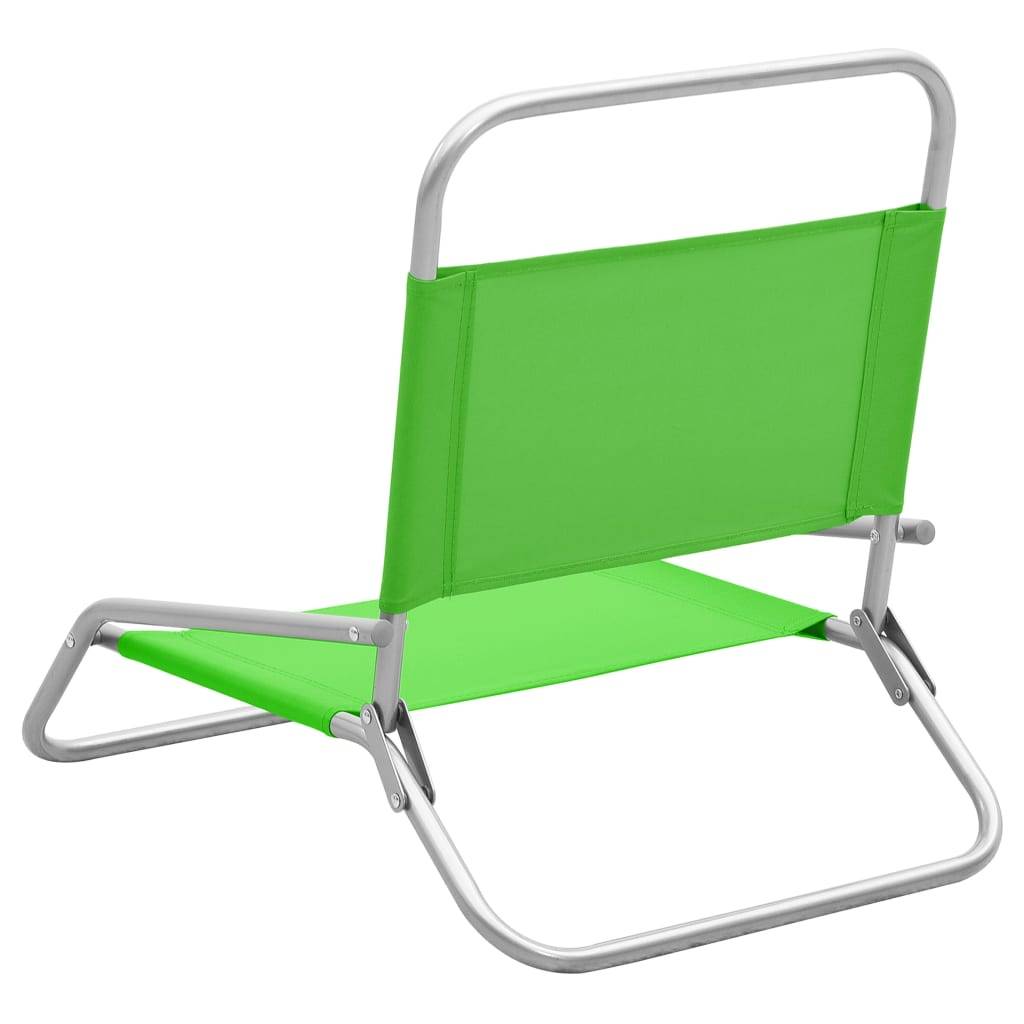 ComfortXL - Lot de 2 Chaises de Plage Pliables Compactes Tissu Oxford Durable pour Détente Extérieure Vert – ComfortXL Outdoor Living - Image 5