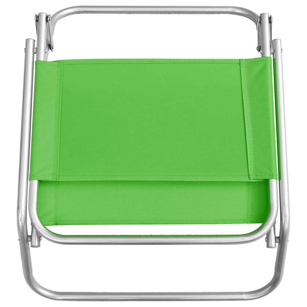 ComfortXL - Lot de 2 Chaises de Plage Pliables Compactes Tissu Oxford Durable pour Détente Extérieure Vert – ComfortXL Outdoor Living - Image 6