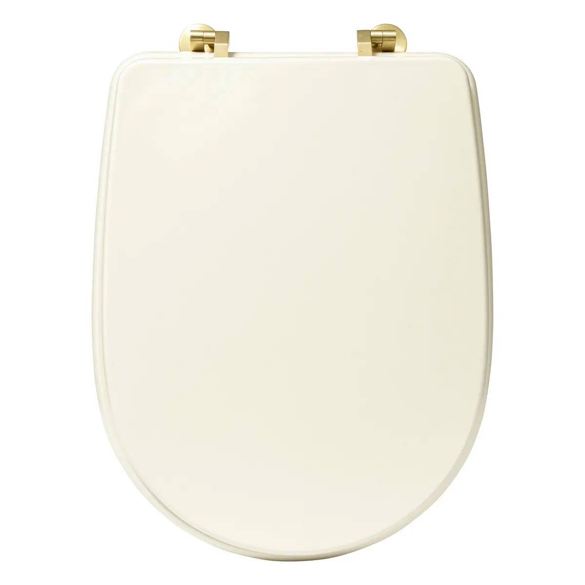 Abattant WC Design "Duo" 49cm Ivoire - Image 1