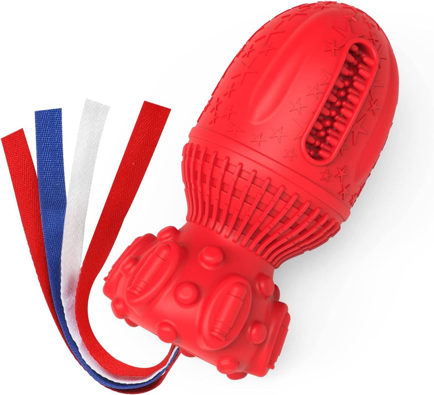 Petsation - Jouet rouge en latex à mâcher robuste et résistant pour moyens et grands chiens - Petsation - Imagen 1