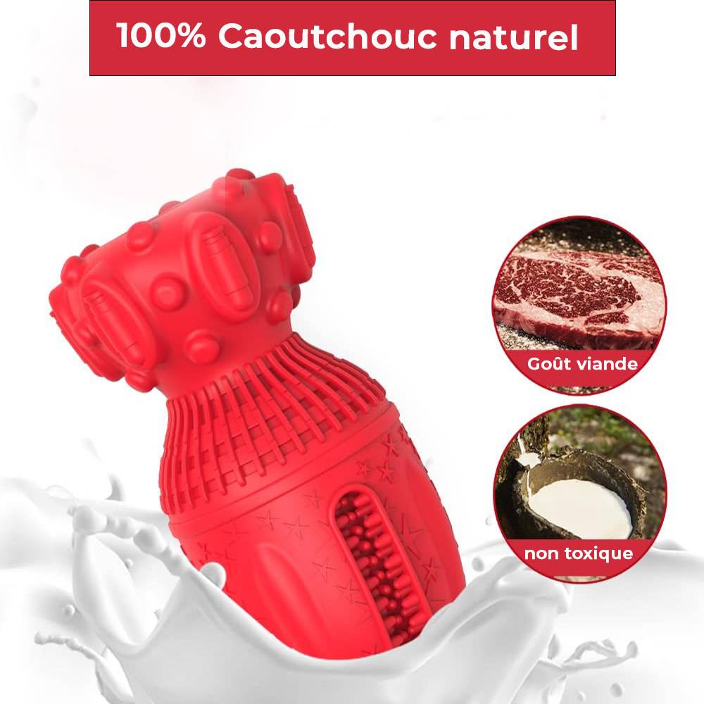 Petsation - Jouet rouge en latex à mâcher robuste et résistant pour moyens et grands chiens - Petsation - Imagen 2