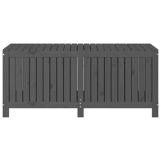 Boîte de Rangement Géante en Bois de Pin Massif avec Assistance Ouverture pour Extérieur Gris 147 cm – ComfortXL Outdoor Living - Image 6
