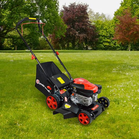 Elem Garden Technic - Tondeuse thermique tractée 144 cm³ 40 cm avec mulching et éjection latérale – Elem Garden - Image 5