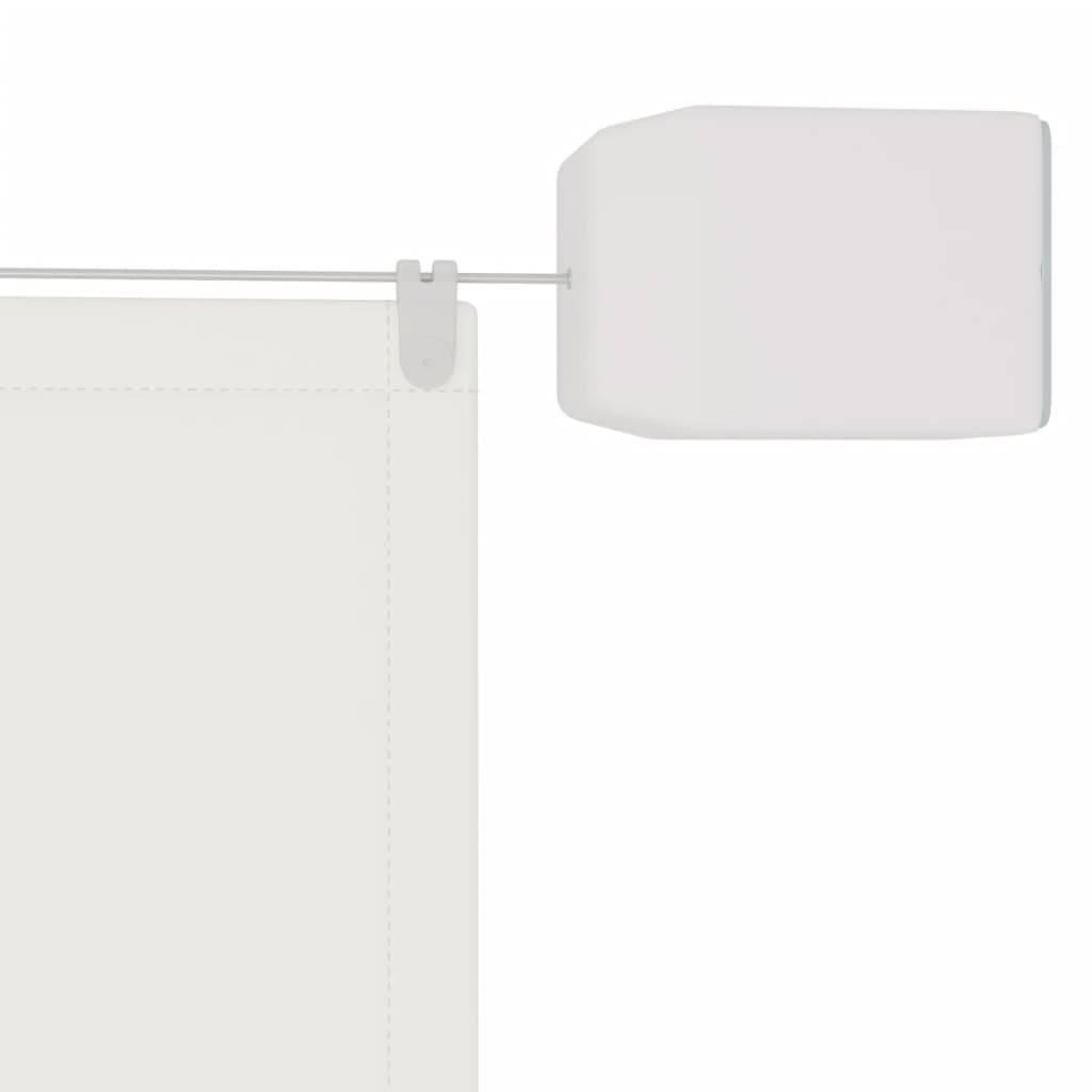 Helloshop26 - Auvent vertical 140x1200 cm tissu oxford blanc - Imagen 4
