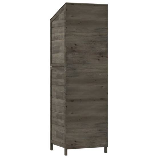 Abri de jardin 0.29m² - Cabane de jardin - Remise de jardin Anthracite 55x52x174,5 cm Bois de sapin solide MAISON CHIC - Image 6