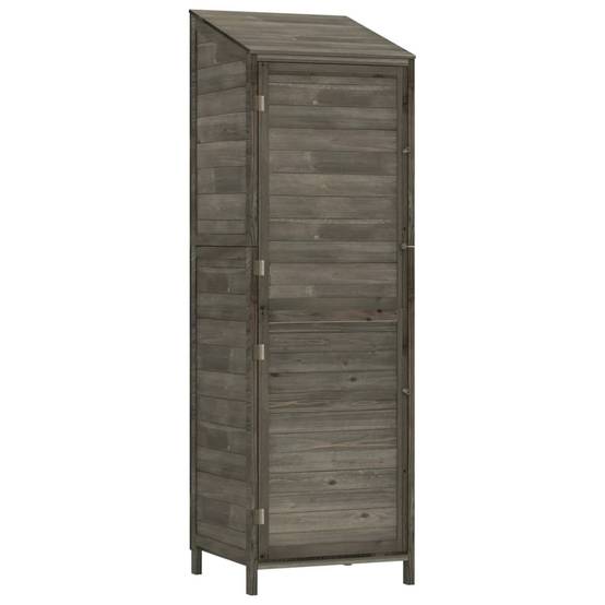 Abri de jardin 0.29m² - Cabane de jardin - Remise de jardin Anthracite 55x52x174,5 cm Bois de sapin solide MAISON CHIC - Image 1