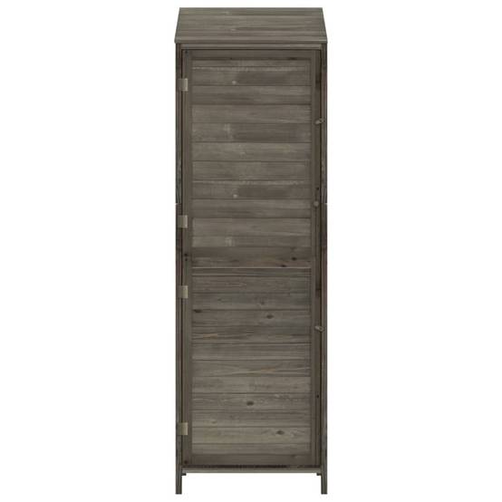 Abri de jardin 0.29m² - Cabane de jardin - Remise de jardin Anthracite 55x52x174,5 cm Bois de sapin solide MAISON CHIC - Image 4