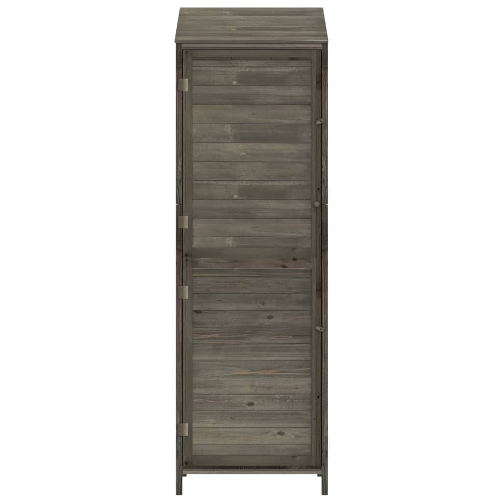 Abri de jardin 0.29m² - Cabane de jardin - Remise de jardin Anthracite 55x52x174,5 cm Bois de sapin solide MAISON CHIC - Image 4