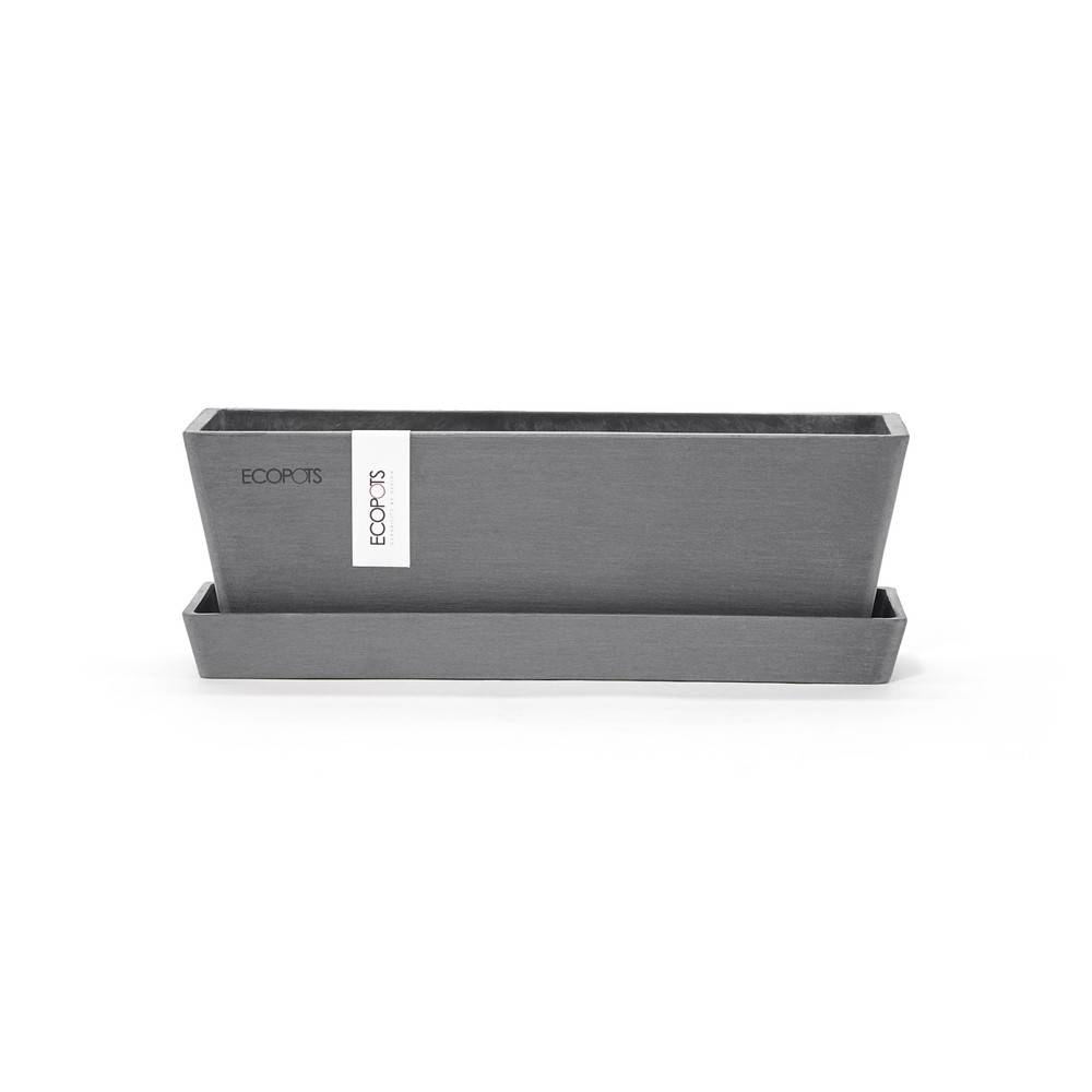 Ecopots - Soucoupe Rectangular 25 Gris - 25 x 9 x H. 2,3 cm ECOPOTS - Imagen 1