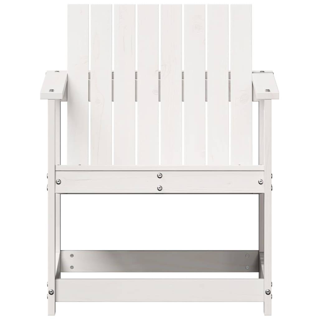 Vidaxl - Chaise de jardin blanc 62x56x77 cm bois de pin massif vidaXL 832626 - Image 5