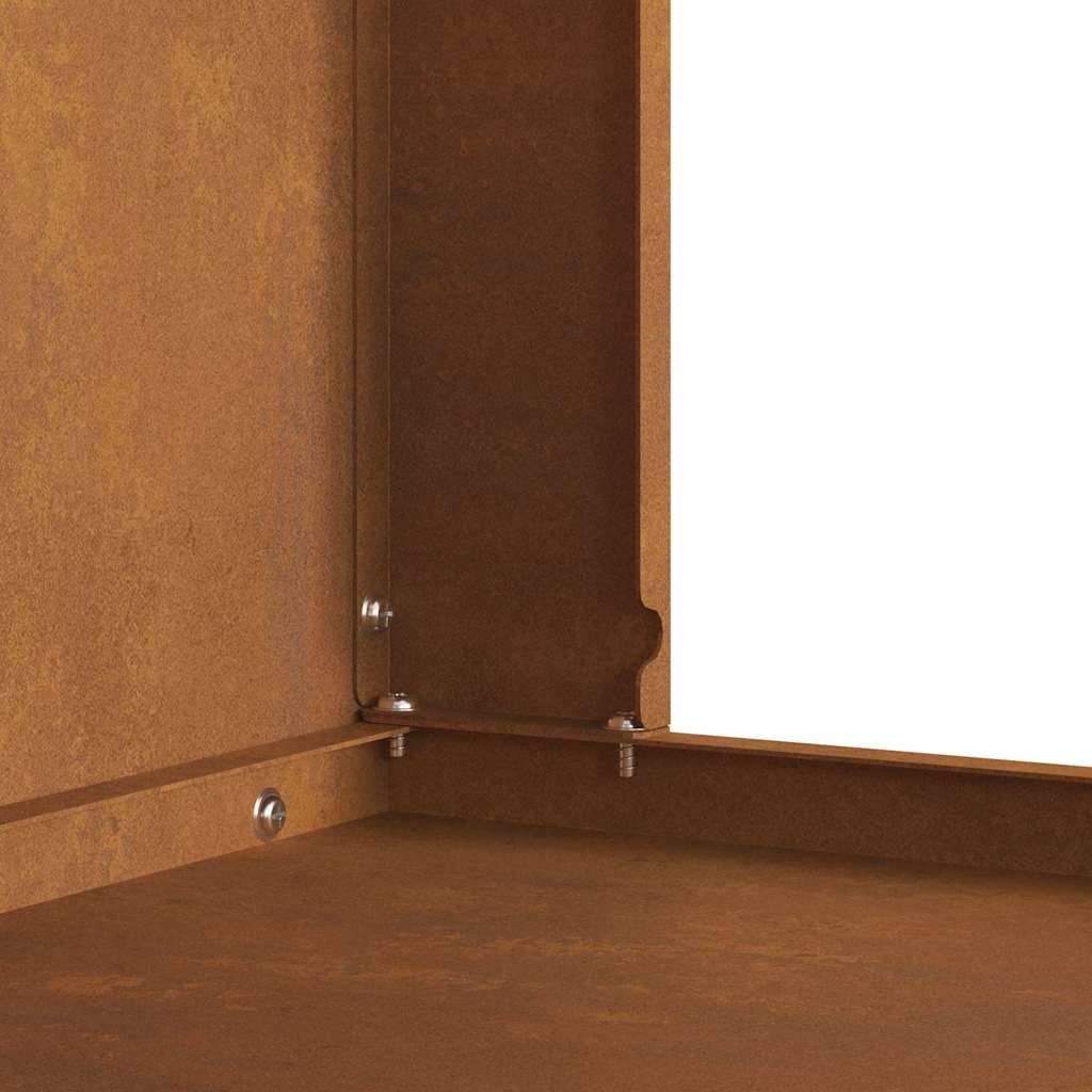 ComfortXL - Brasero avec cheminée de jardin 96cm en acier design Marron – ComfortXL Outdoor Living - Image 8