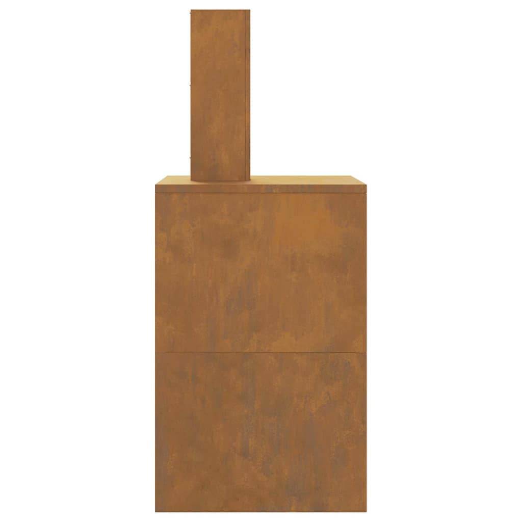 ComfortXL - Brasero avec cheminée de jardin 96cm en acier design Marron – ComfortXL Outdoor Living - Image 7