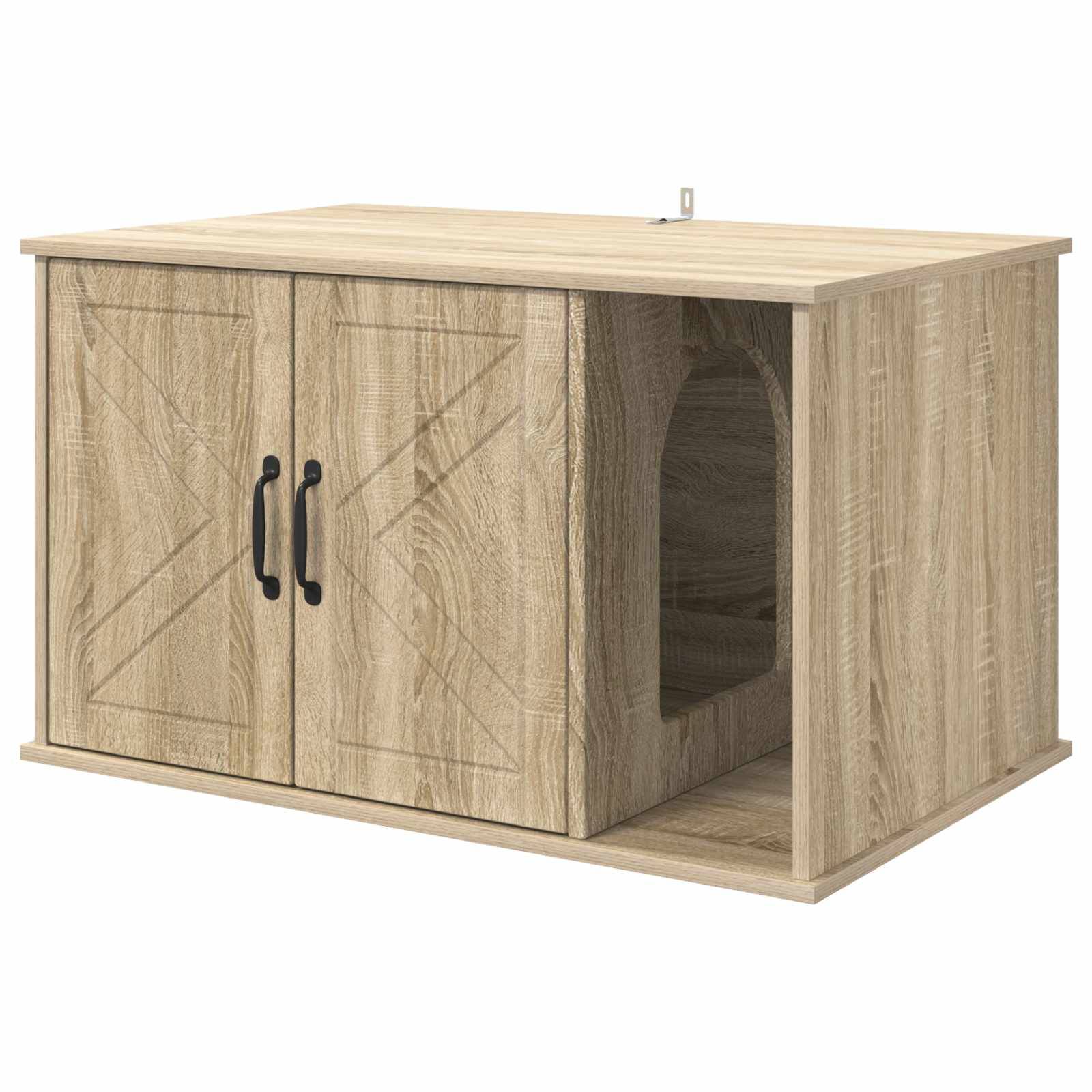 Chatiere bois marron  85 x 55 x 50,5 cm  - Prolenta premium p369.8 - Image 1