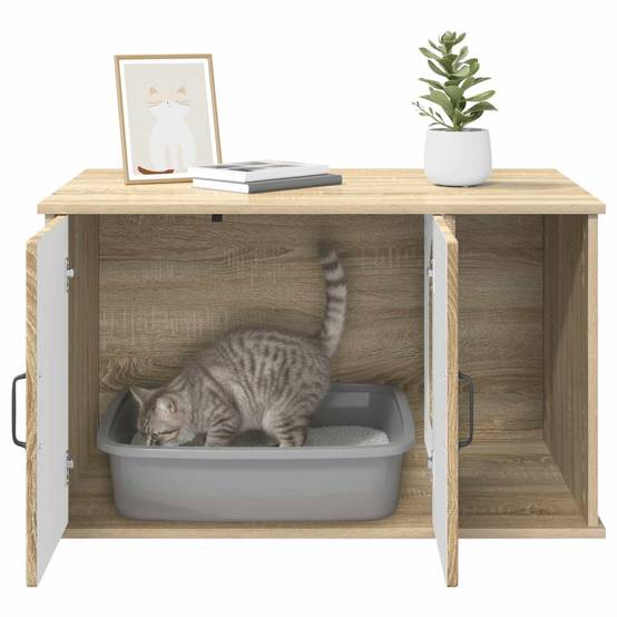 Chatiere bois marron 85 x 55 x 50,5 cm - Prolenta premium p369.8 - Image 10