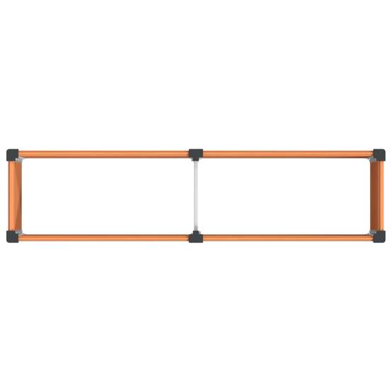 ComfortXL - Jardinière surélevée WPC aluminium jardin terrasse potager 200cm marron - ComfortXL Outdoor Living - Image 5