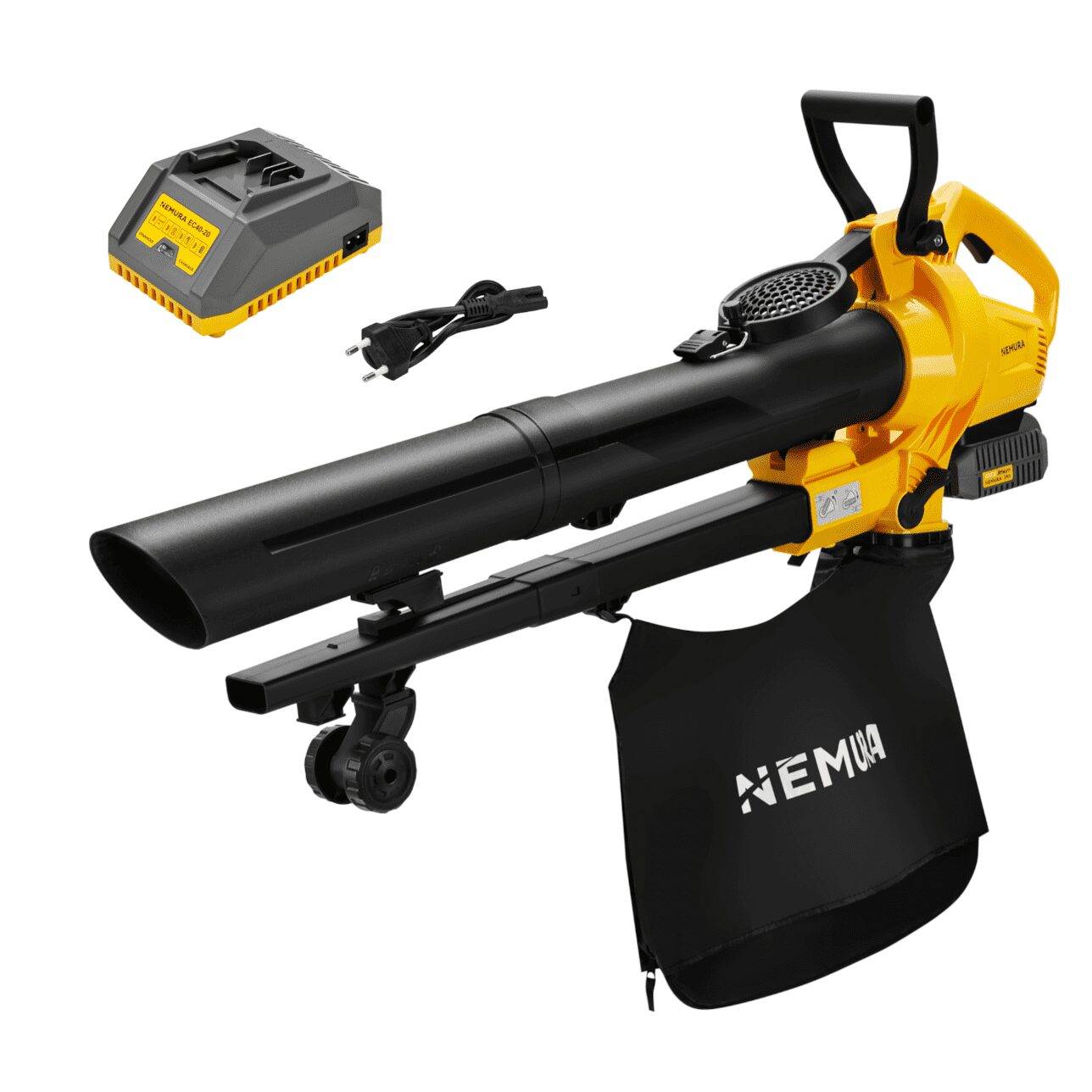 Nemura - Souffleur / Aspirateur Broyeur De Feuilles 40V Nemura + Batterie 2Ah + Chargeur Rapide - Image 1