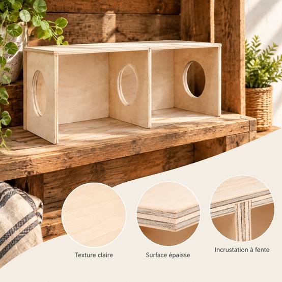 Abri Hamster avec 2 Chambres et Tunnels à Explorer - Image 6