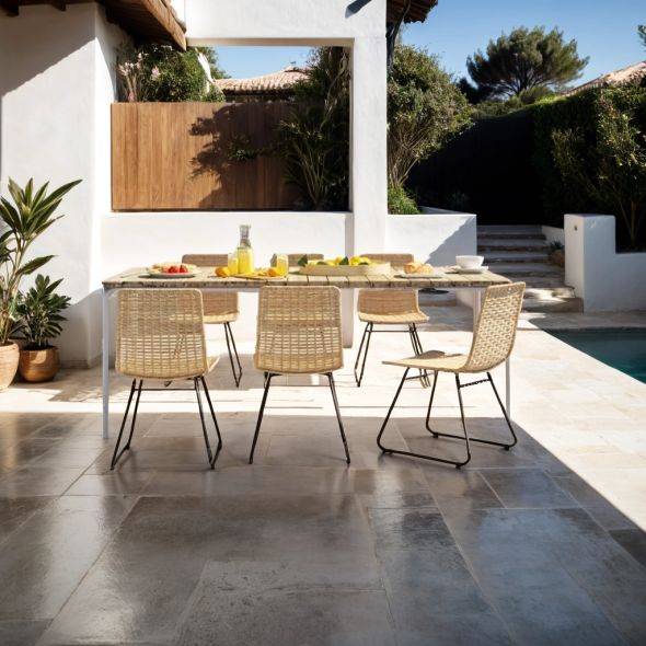 Beau Rivage - Table de jardin ASTI en bois d'acacia FSC 200 cm Beau Rivage - Imagen 2
