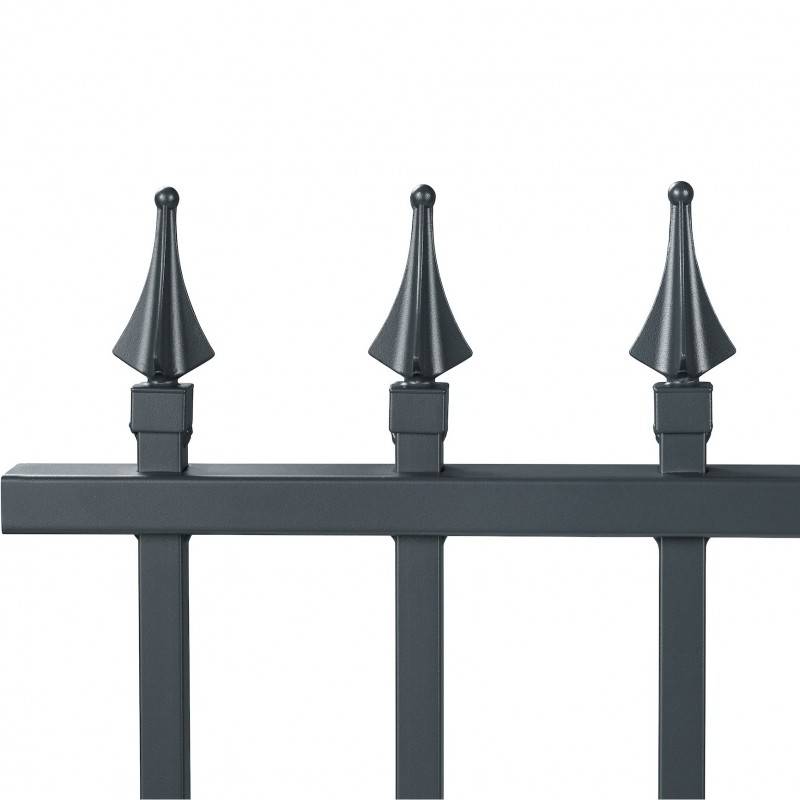 Clôture aluminium tradition travée style ferronnerie 2 m x H 76.5 cm Gris - Easy Clôture - Imagen 2