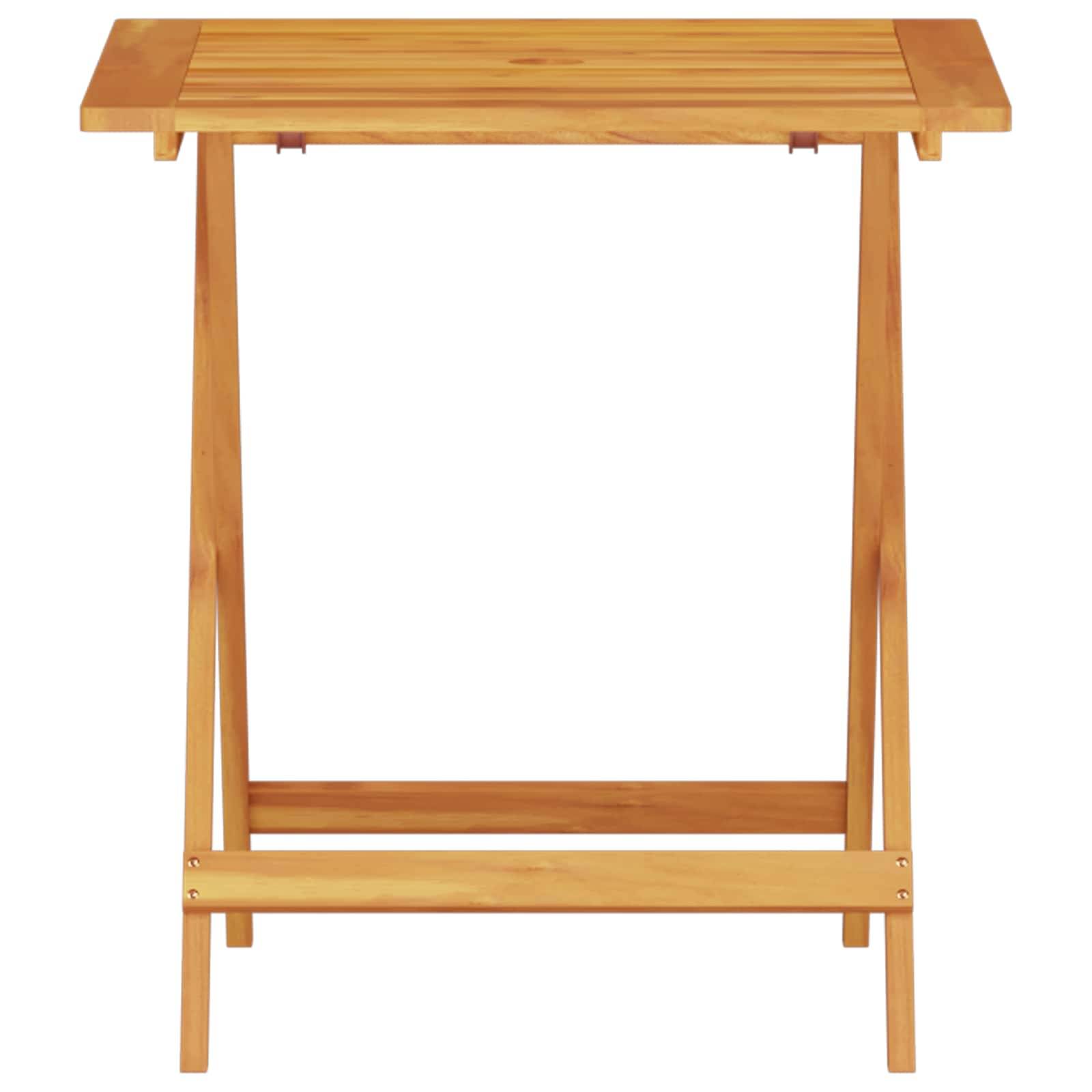 Vidaxl - Ensemble bistro pliant 3 pc Marron Bois d'Acacia Massif vidaXL 3375697 - Image 7
