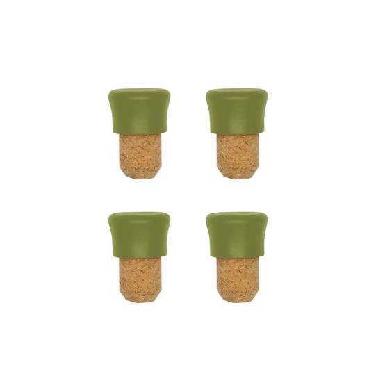 Lot de 4 bouchons en liège Fackelmann Gamme Zéro - Image 1