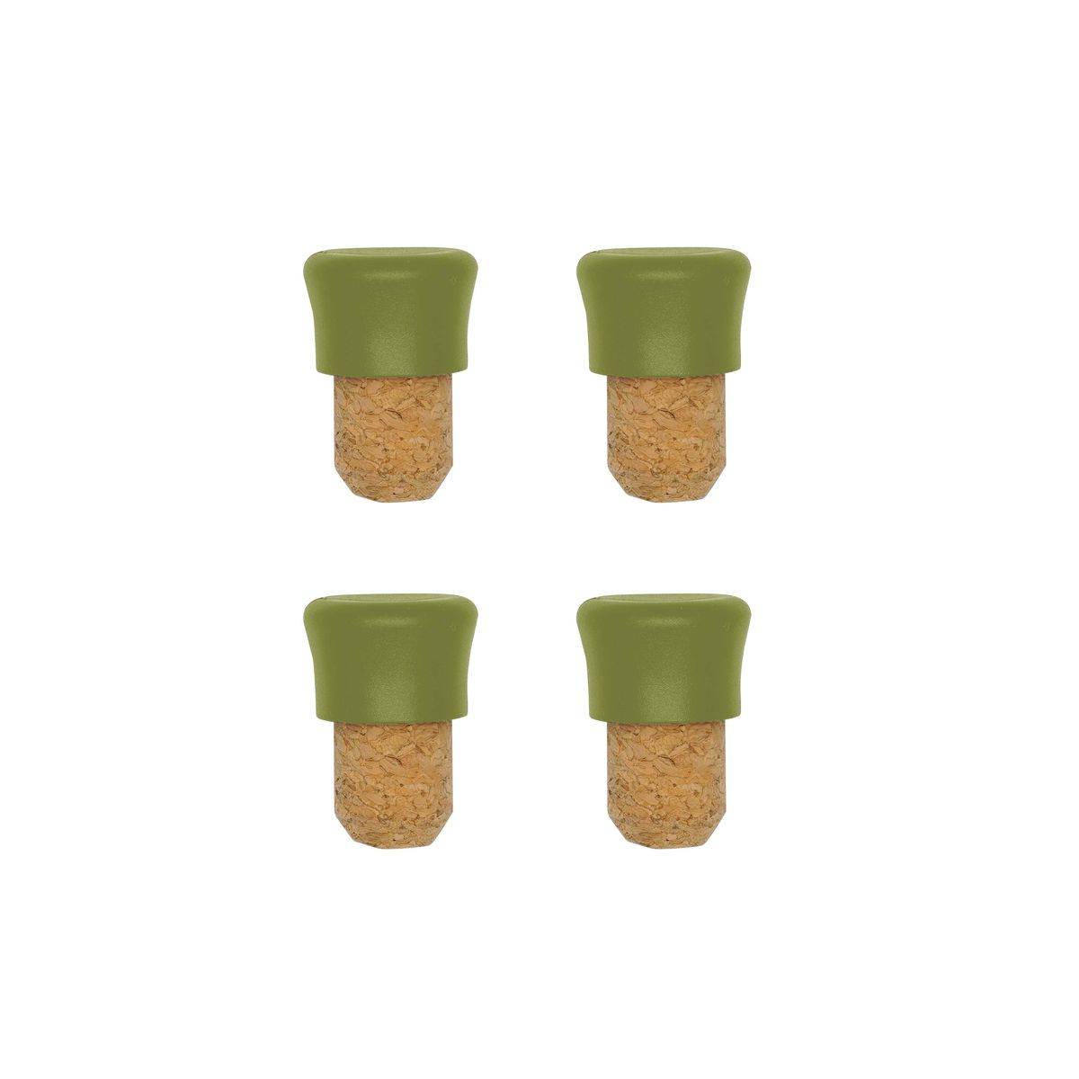 Lot de 4 bouchons en liège Fackelmann Gamme Zéro - Image 1