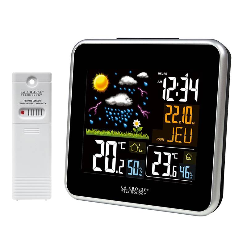 La Crosse Technology - Station Météo Colorée WS6821 Noire - Image 1
