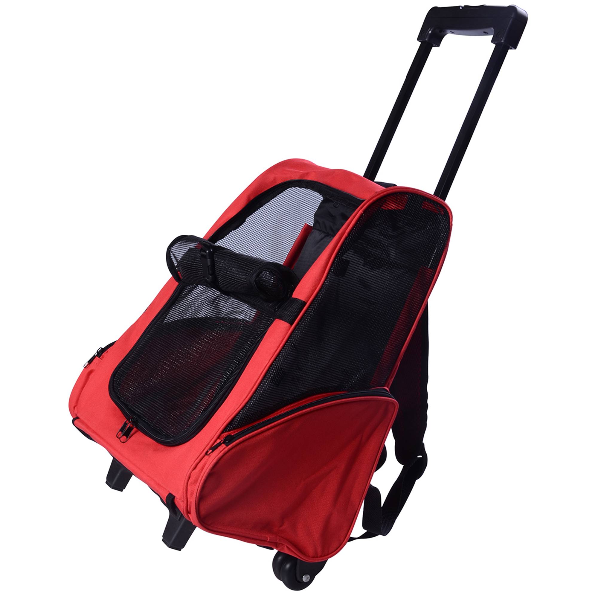 Sac de transport polyester rouge 42 x 25 x 55 cm - PANGIVO