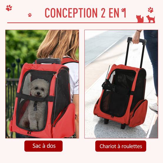 Sac de transport polyester rouge 42 x 25 x 55 cm - PANGIVO - Image 6