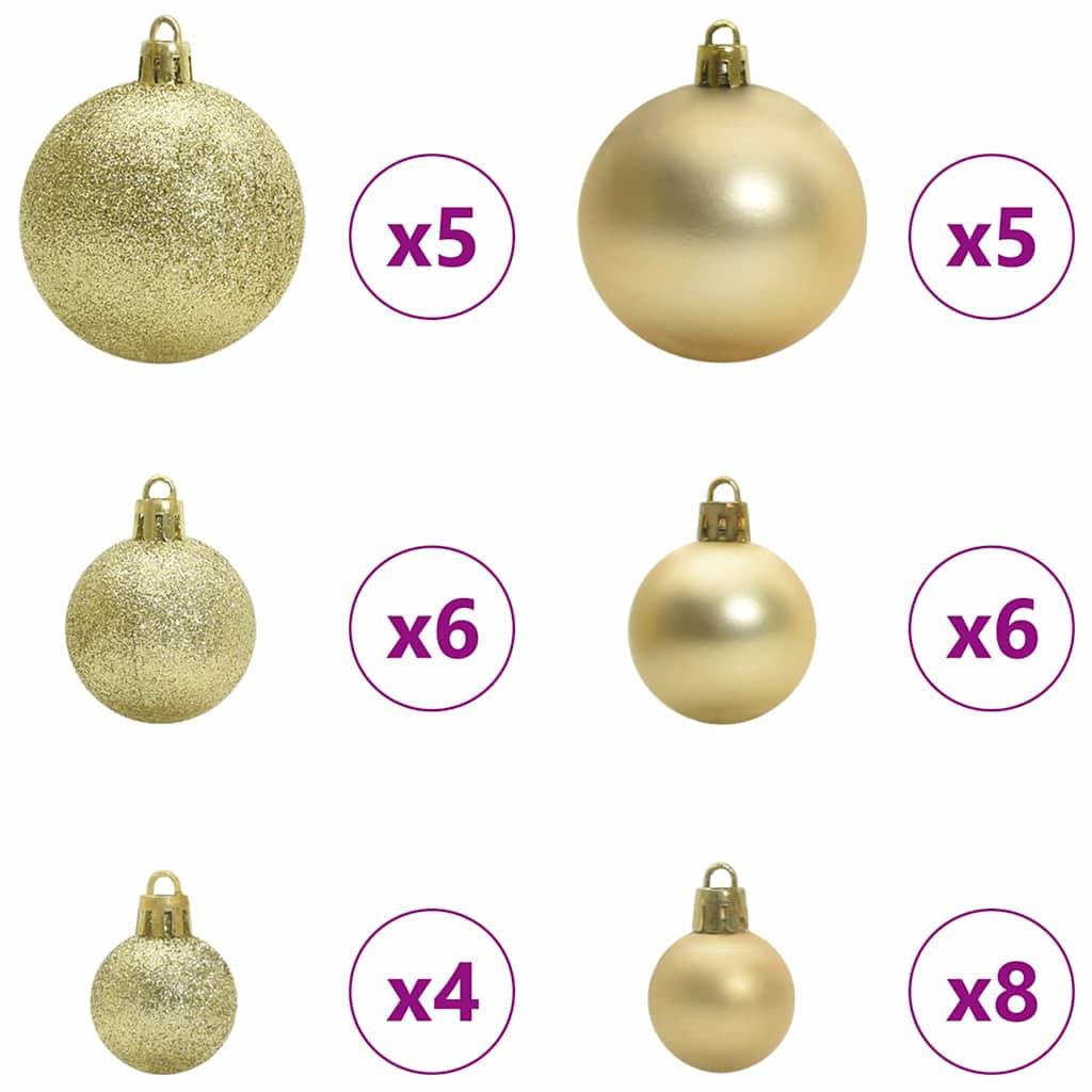 Sapin de Noël | Arbre de Noël avec 150 LED avec support Vert 120 cm PE Maison Chic - Image 7