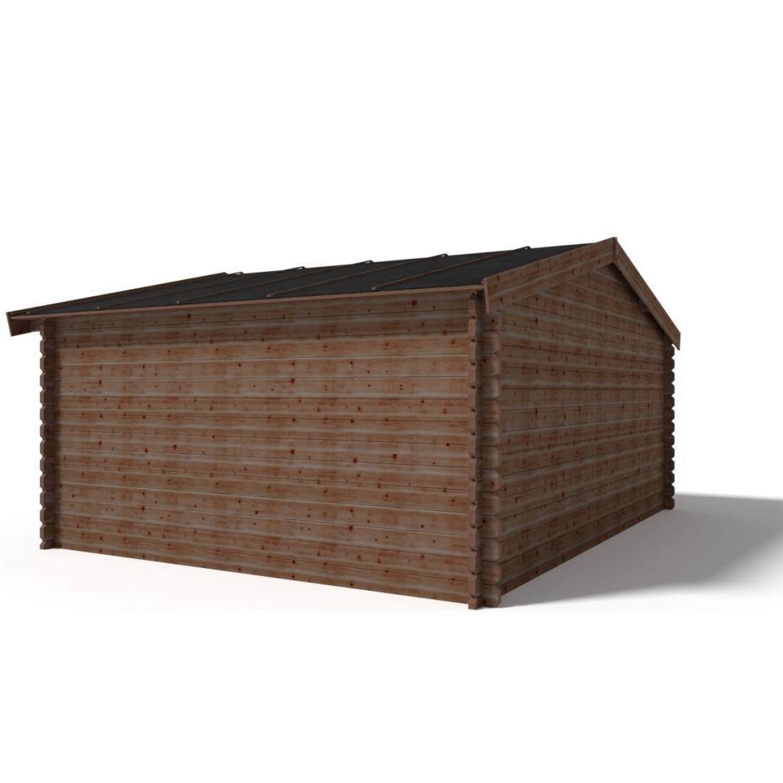 Altanka - Abri de jardin bois marron 20 m² ep. 45 mm - Altanka - Imagen 9