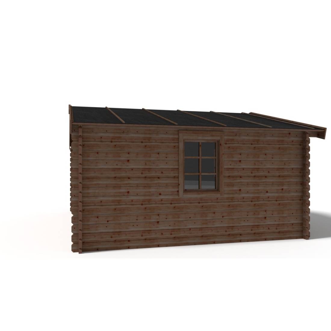 Altanka - Abri de jardin bois marron 20 m² ep. 45 mm - Altanka - Imagen 5