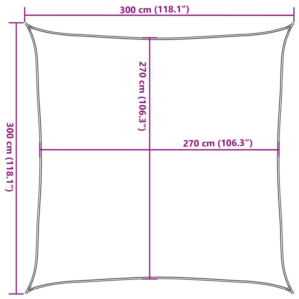 PANGIVO - Voile d'ombrage PEHD orange 300 x 300 cm - PANGIVO - Image 9
