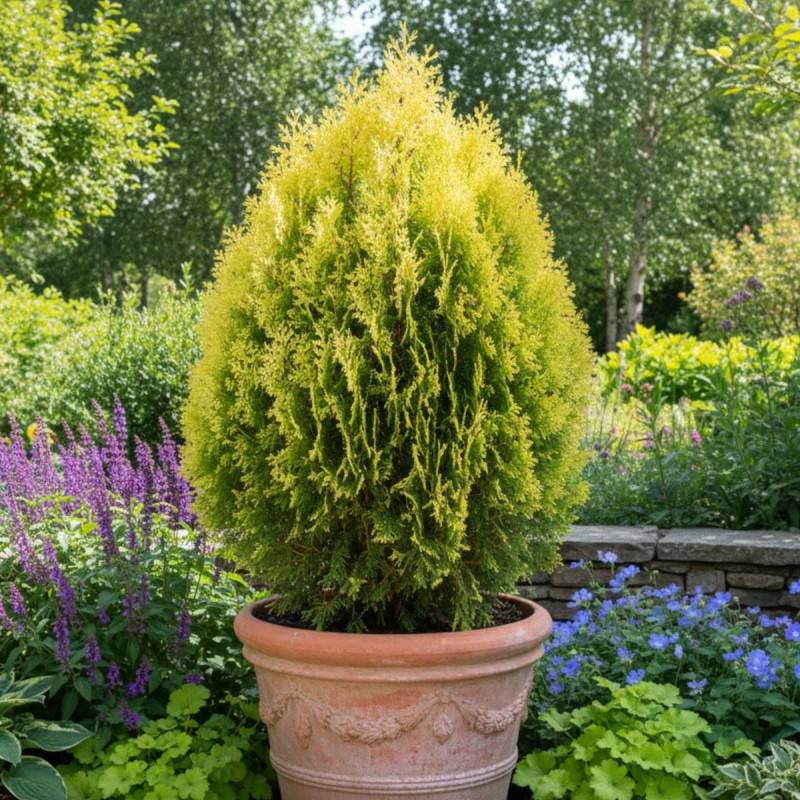 Thuya d'orient Semperaurea, Thuja orientalis - Pot de 3L - 20/40 cm - Imagen 3