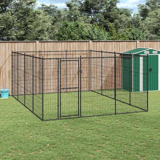Vidaxl - Chenil extérieur Acier 14,52 m² vidaXL 3082313 - Imagen 1