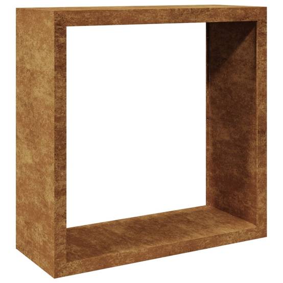 Range-bûches Design Acier Corten Rangement Extérieur Durable 100x40x100cm - ComfortXL Outdoor Living - Image 7