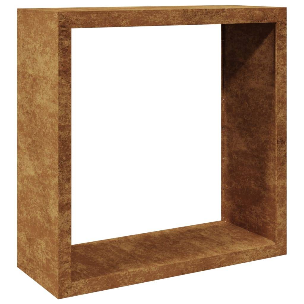 Range-bûches Design Acier Corten Rangement Extérieur Durable 100x40x100cm - ComfortXL Outdoor Living - Image 7