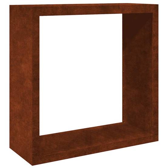 Range-bûches Design Acier Corten Rangement Extérieur Durable 100x40x100cm - ComfortXL Outdoor Living - Image 2