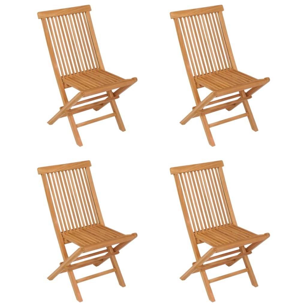 Vidaxl - Ensemble à manger de jardin 5 pcs Bois de teck massif vidaXL 3059579 - Imagen 6