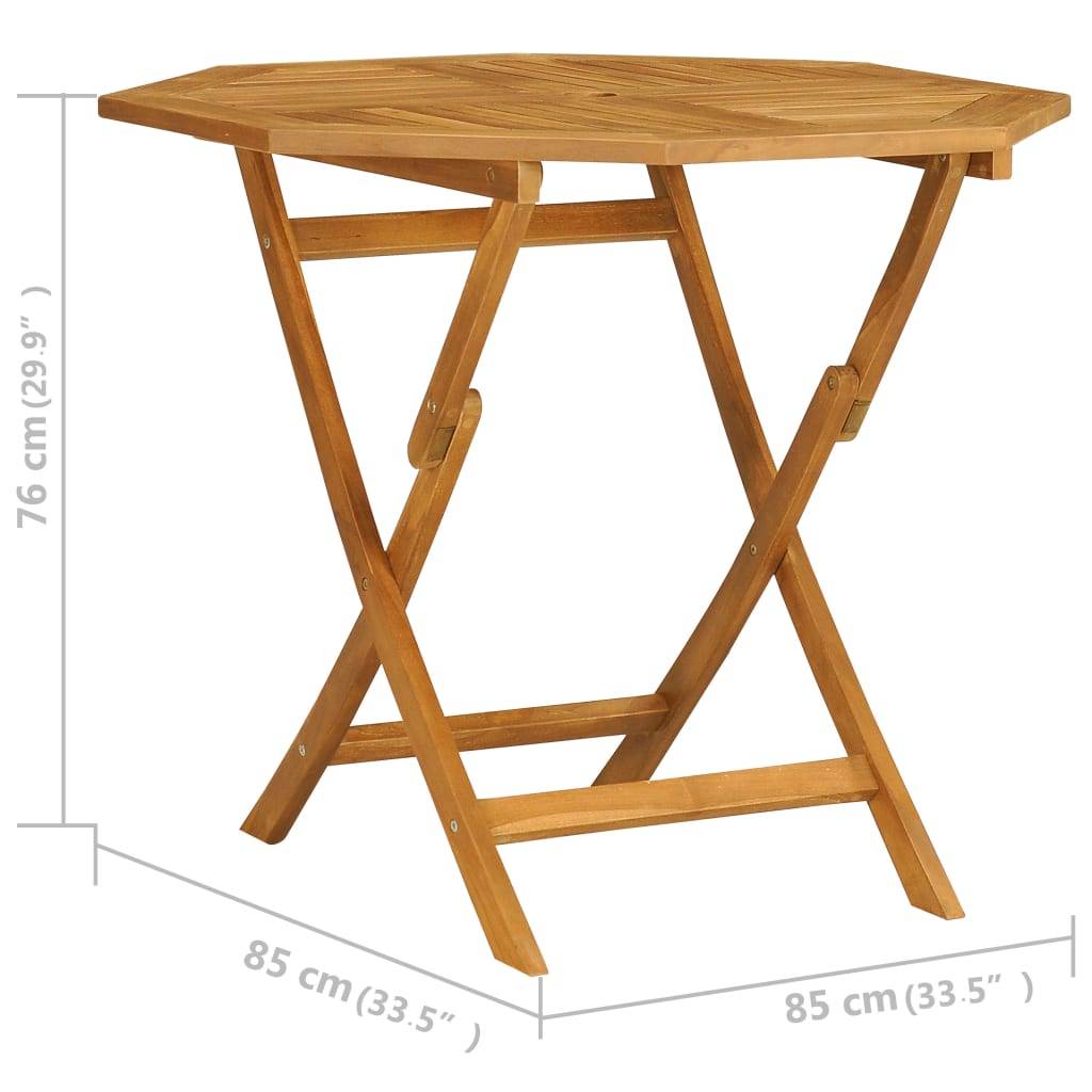 Vidaxl - Ensemble à manger de jardin 5 pcs Bois de teck massif vidaXL 3059579 - Imagen 3