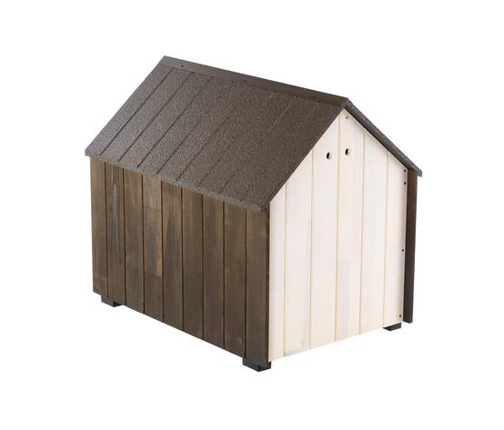 Ferplast - Niche d'extérieur, KOYA SMALL Maison pour Chiens en Bois FSC avec Peinture non Toxique, Trous d'aération, Pieds Isolants - Imagen 5