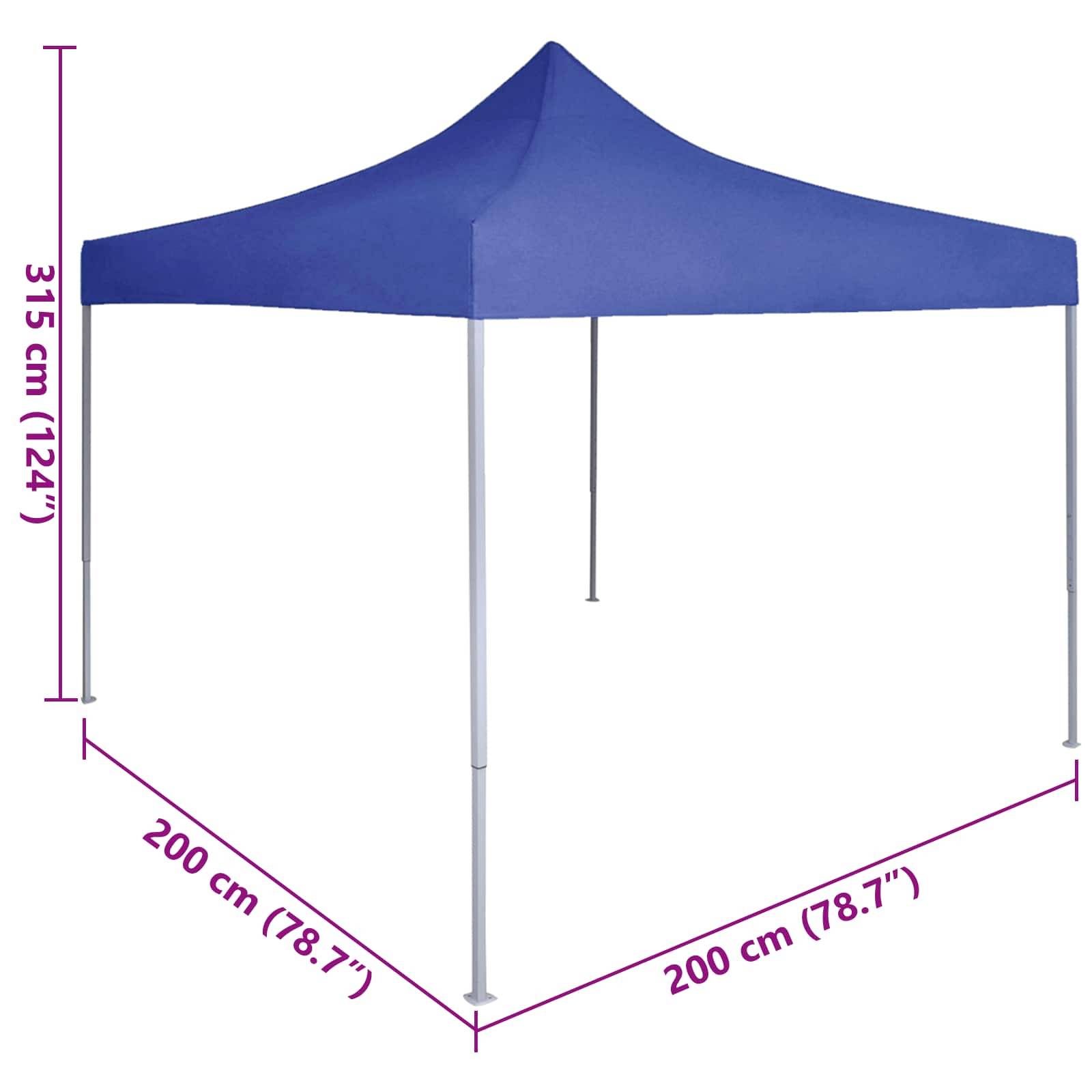 ComfortXL - Tente de réception pliante tissu oxford jardin événement réglable 2x2m bleu - ComfortXL Outdoor Living - Image 10