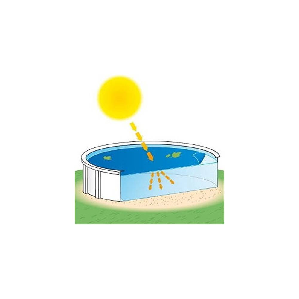 jardiboutique - 3,65x7,31 m Bâche a  bulles pour l'été de votre piscine - attention forme ovale et non rectangulaire - Imagen 2