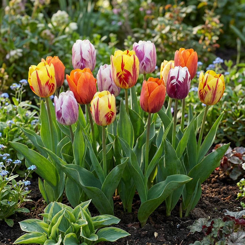 La Green Touch - Tulipe en mélange Flaming Beauty - 15 bulbes - calibre 11/12 - Image 2